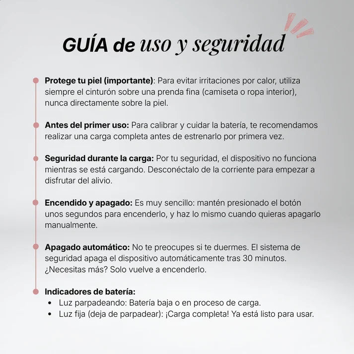 Valuvia Cinturón Térmico Menstrual